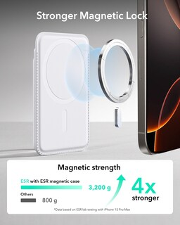 Foto 3 | Foto 3 | Cartera Magnética Esr Para Iphone Magsafe 17/16/15/14/13/12 Blanca - Venta Internacional.