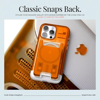 Foto 2 | Foto 2 | Tarjetero Wallet Spigen Classic C1 Tangerine Magsafe - Venta Internacional.