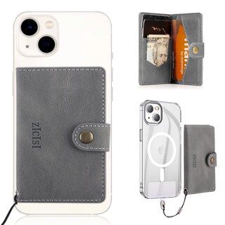 Foto 1 | Foto 1 | Cartera Zicisi Magsafe Para Iphone Serie 16/15/14 Gris - Venta Internacional.