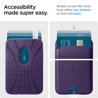 Foto 7 | Foto 7 | Tarjetero Spigen Para Iphone 17/12 Magsafe Wallet Color Morado - Venta Internacional.