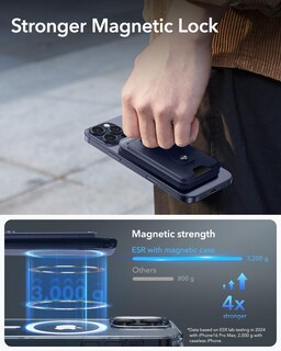 Foto 3 | Foto 3 | Cartera Esr Magsafe Geo Magnetic 3000 G Find My Stand - Venta Internacional.