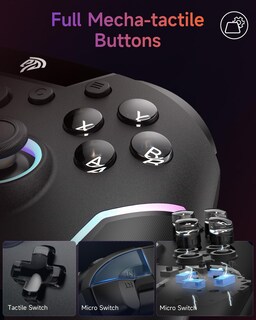 Foto 5 | Foto 5 | Controlador De Juegos Inalámbrico Easysmx X20 Rgb Giroscopio De 6 Ejes - Venta Internacional.