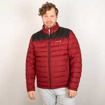 Chamarra Greenlander Para Hombre Doble Vista Térmica Ligera Tallas Extras Vino