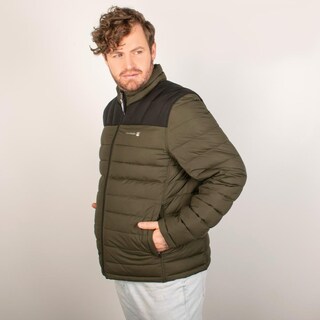 Foto 3 | Foto 3 | Chamarra Greenlander Para Hombre Doble Vista Térmica Ligera Tallas Extras Verde Oscuro