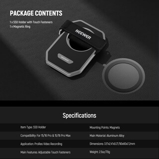 Foto 7 | Foto 7 | Soporte Ssd Neewer Magnético Con Cierre Táctil Para Iphone Y Ssd - Venta Internacional.