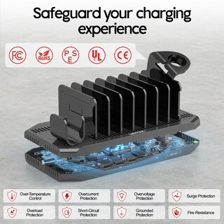 Foto 4 | Foto 4 | Estación De Carga Usb-c De Unitek 60 W 6 Puertos Base De Carga Rápida - Venta Internacional.