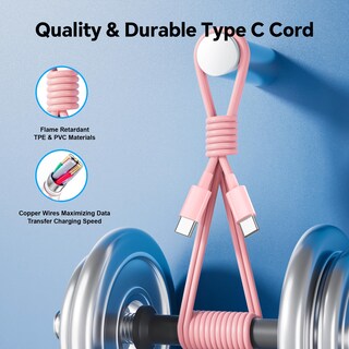 Foto 4 | Foto 4 | Cargador Usb C Vanovei De 20 W Paquete De 3 Con Cables De 6 Pies Rosa - Venta Internacional.