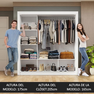Foto 5 | Foto 5 | Ropero Closet Madesa 3 Puertas 1 Espejo Bg