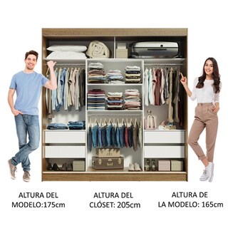 Foto 4 | Foto 4 | Ropero Closet Madesa Reno 3 Puertas 3 Espejos Mm 2