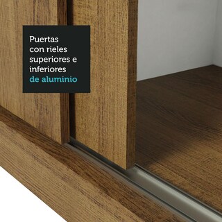 Foto 8 | Foto 8 | Ropero Closet Madesa Mônaco 3 Puertas 3 Espejos Marrón 2