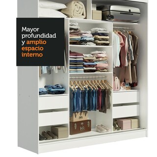 Foto 6 | Foto 6 | Ropero Closet Madesa Reno 3 Puertas 3 Espejos Bm 1