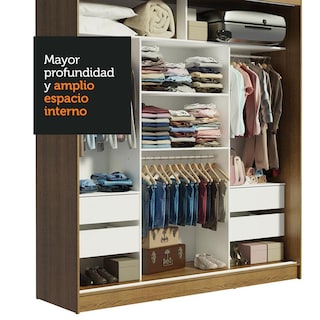 Foto 6 | Foto 6 | Ropero Closet Madesa Reno 3 Puertas 4 Cajones Mm 1