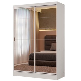 Foto 2 | Foto 2 | Ropero Closet Madesa Luke 2 Puertas Con Espejos Blanco 1