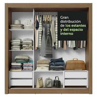 Foto 8 | Foto 8 | Ropero Closet Madesa Nobre 3 Puertas 2 Espejos Mn 5