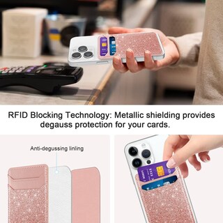 Foto 3 | Foto 3 | Tarjetero Yiyahu  Paquete De 2 Adhesivos Para Iphone Y Android - Venta Internacional.