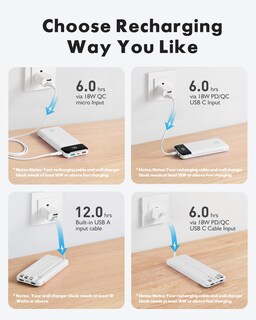 Foto 4 | Foto 4 | Power Bank Charmast 20000mah 20w De Carga Rápida Con Cables - Venta Internacional.
