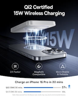 Foto 2 | Foto 2 | Cargador Portátil Baseus Magsafe De 15 W Batería Externa Inalámbrica De 10000 Mah - Venta Internacional.