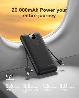 Foto 6 | Foto 6 | Power Bank Charmast C2046s 20000 Mah Con Enchufe De Pared De 20 W Pd - Venta Internacional.