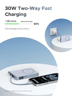 Foto 3 | Foto 3 | Power Bank Ugreen Magflow De 10.000 Mah Con Carga Inalámbrica Qi2 De 25 W - Venta Internacional.