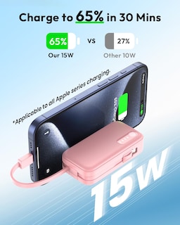 Foto 4 | Foto 4 | Power Bank A Addtop 5000 Mah Paquete De 2 Cables Integrados - Venta Internacional.