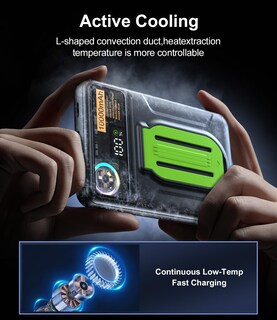 Foto 2 | Foto 2 | Batería Externa Magnética Rxrbda De 10000 Mah Con Ventilador Para Iphone - Venta Internacional.