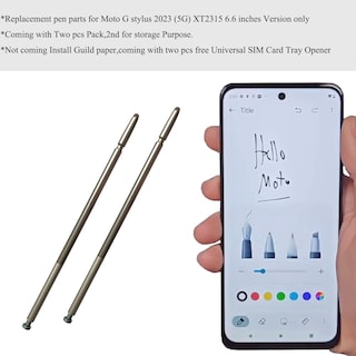 Foto 4 | Foto 4 | Lápiz Capacitivo De Repuesto Para Moto G Stylus (5g) 2023 (paquete De 2) - Venta Internacional.