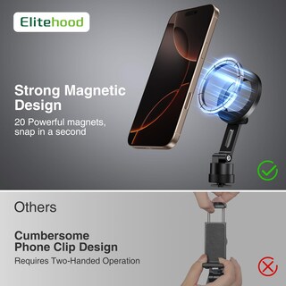 Foto 3 | Foto 3 | Soporte De Trípode Para Teléfono Elitehood Magnético Plegable Para Iphone - Venta Internacional.