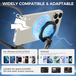 Foto 4 | Foto 4 | Soporte De Teléfono Con Cuello Magnético Senwow Para Iphone 16 15 14 13 12 - Venta Internacional.