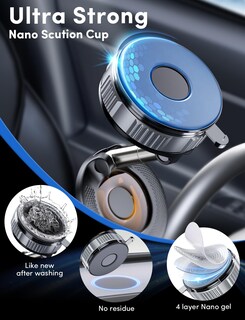 Foto 3 | Foto 3 | Soporte De Teléfono Elwey Magnético Con Ventosa De 360° Para Iphone - Venta Internacional.