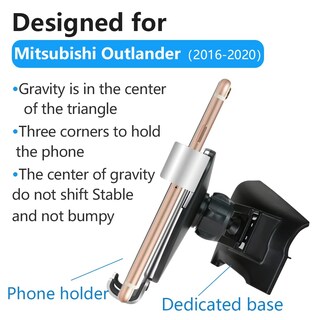 Foto 5 | Foto 5 | Soporte Para Teléfono De Coche Lunqin Para Mitsubishi Outlander 2014-2021 - Venta Internacional.