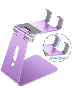 Foto 2 | Foto 2 | Soporte Para Teléfono Celular Omoton C2 De Aluminio Ajustable Morado - Venta Internacional.