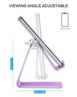 Foto 3 | Foto 3 | Soporte Para Teléfono Celular Omoton C2 De Aluminio Ajustable Morado - Venta Internacional.