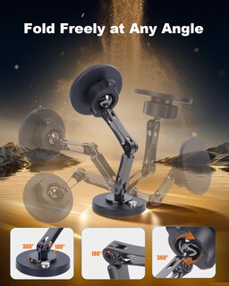 Foto 2 | Foto 2 | Soporte Magnético Para Teléfono Mechrig Con Brazos Dobles Con Rotación De 360° - Venta Internacional.
