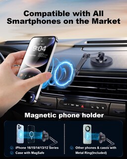 Foto 4 | Foto 4 | Soporte Magnético Para Teléfono Mechrig Con Brazos Dobles Con Rotación De 360° - Venta Internacional.