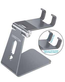 Foto 2 | Foto 2 | Soporte Para Teléfono Celular Omoton C2 Soporte De Escritorio De Aluminio Gris - Venta Internacional.