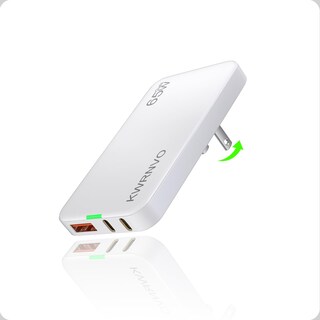 Foto 1 | Foto 1 | Cargador Kwrnvo Plano Usb De Pared 65w Gan 3 Puertos Macbook Pro/air - Venta Internacional.