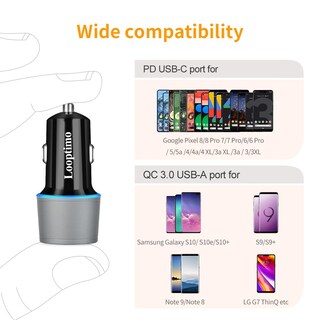 Foto 3 | Foto 3 | Cargador De Coche Usb C Looptimo De Carga Rápida Para Google Pixel - Venta Internacional.