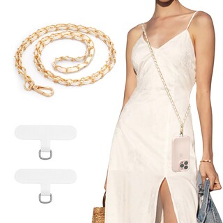 Foto 1 | Foto 1 | Correa Bandolera Con Cadena Metálica Timovo Para Teléfono 128 Cm - Venta Internacional.