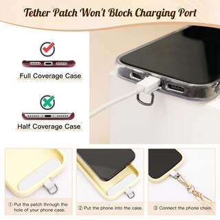 Foto 3 | Foto 3 | Correa Bandolera Con Cadena Metálica Timovo Para Teléfono 128 Cm - Venta Internacional.