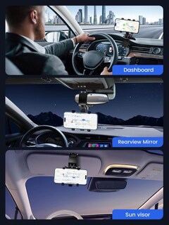 Foto 2 | Foto 2 | Soporte Para Teléfono De Coche Jawhalt Soporte Para Salpicadero Con Rotación De 360° - Venta Internacional.