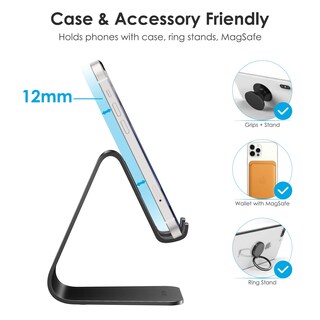 Foto 3 | Foto 3 | Soporte De Teléfono Celular Omoton C1 De Aluminio Para Iphone Ipad Negro - Venta Internacional.