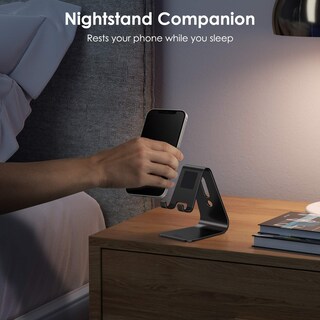 Foto 6 | Foto 6 | Soporte De Teléfono Celular Omoton C1 De Aluminio Para Iphone Ipad Negro - Venta Internacional.