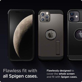 Foto 7 | Foto 7 | Paquete De Protectores De Pantalla Spigen Glastr Ez Fit Para Iphone 12 Pro 2 - Venta Internacional.