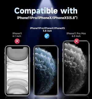 Foto 2 | Foto 2 | Protector De Pantalla De Privacidad Magic John Para Iphone 11 Pro De 5.8 Pulgadas Paquete De 2 - Venta Internacional.