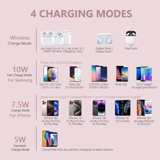 Foto 2 | Foto 2 | Cargador Inalámbrico Yootech 10w De Carga Rápida Para Iphone Samsung - Venta Internacional.