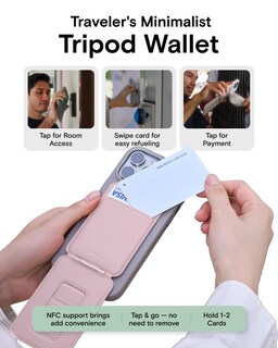 Foto 4 | Foto 4 | Trípode De Teléfono Moft Para Iphone Con Ranura Para Tarjetas Blush - Venta Internacional.