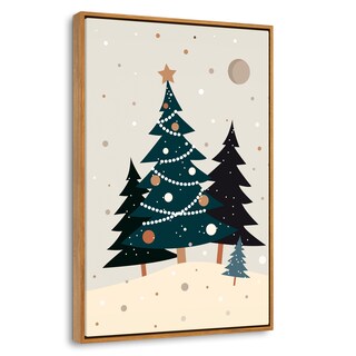 Foto 1 | Foto 1 | Cuadro Decorativo Canvas Marco Flotante Encanto Navideño 60x90 Marco Madera
