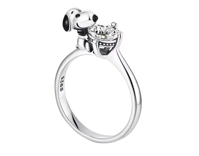 Foto 1 | Foto 1 | Anillo Peanuts Snoopy Anillo Abrazo Zirconia Plata