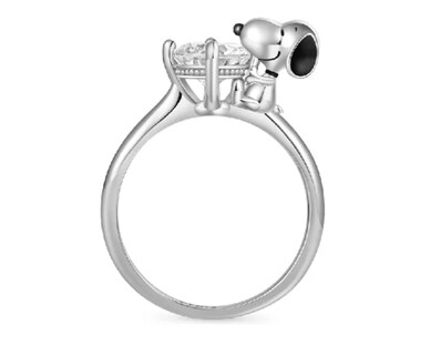 Foto 2 | Foto 2 | Anillo Peanuts Snoopy Anillo Abrazo Zirconia Plata