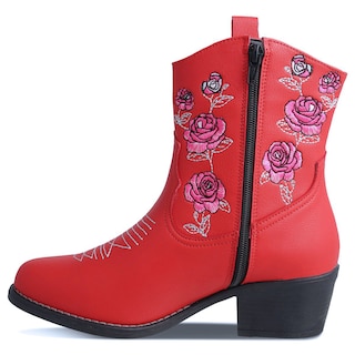 Foto 3 | Foto 3 | Botas Vaqueras Dominiq 1155 Rojas para Mujer